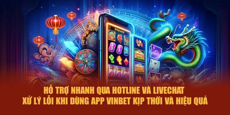 Hỗ trợ nhanh qua hotline và livechat – xử lý lỗi khi dùng app Vinbet kịp thời và hiệu quả